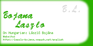 bojana laszlo business card
