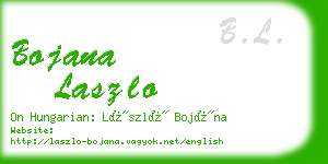 bojana laszlo business card